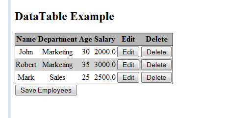 Delete A Row