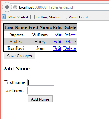 Create new Names Object