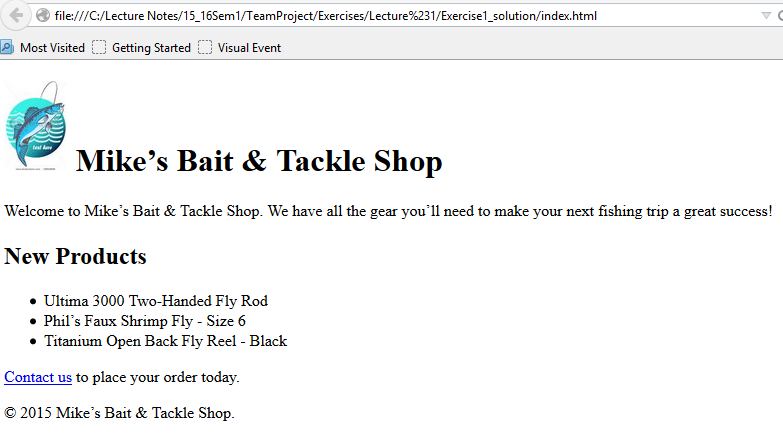 Bait Shop
