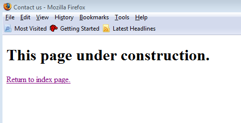 Under Construction