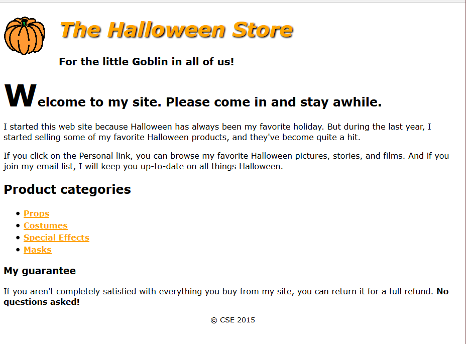 Halloween Store
