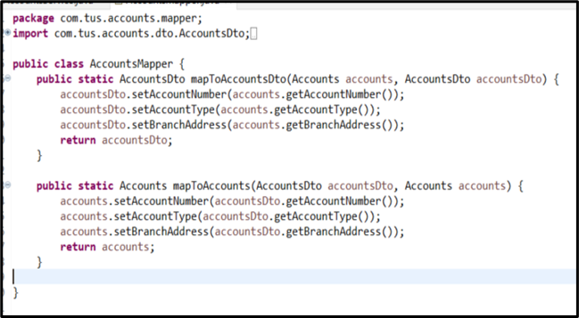 Accounts Mapper