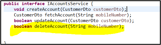 Update Service Interface