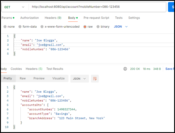 Test API Get Customer