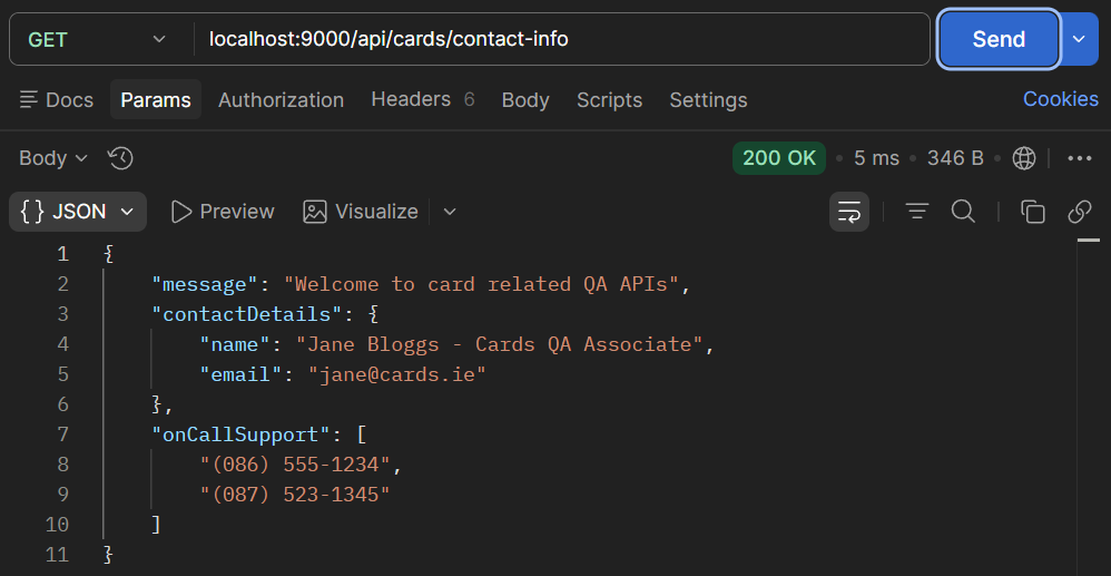 GET /cards/contact-info