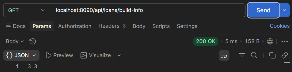 GET /loans/build-info