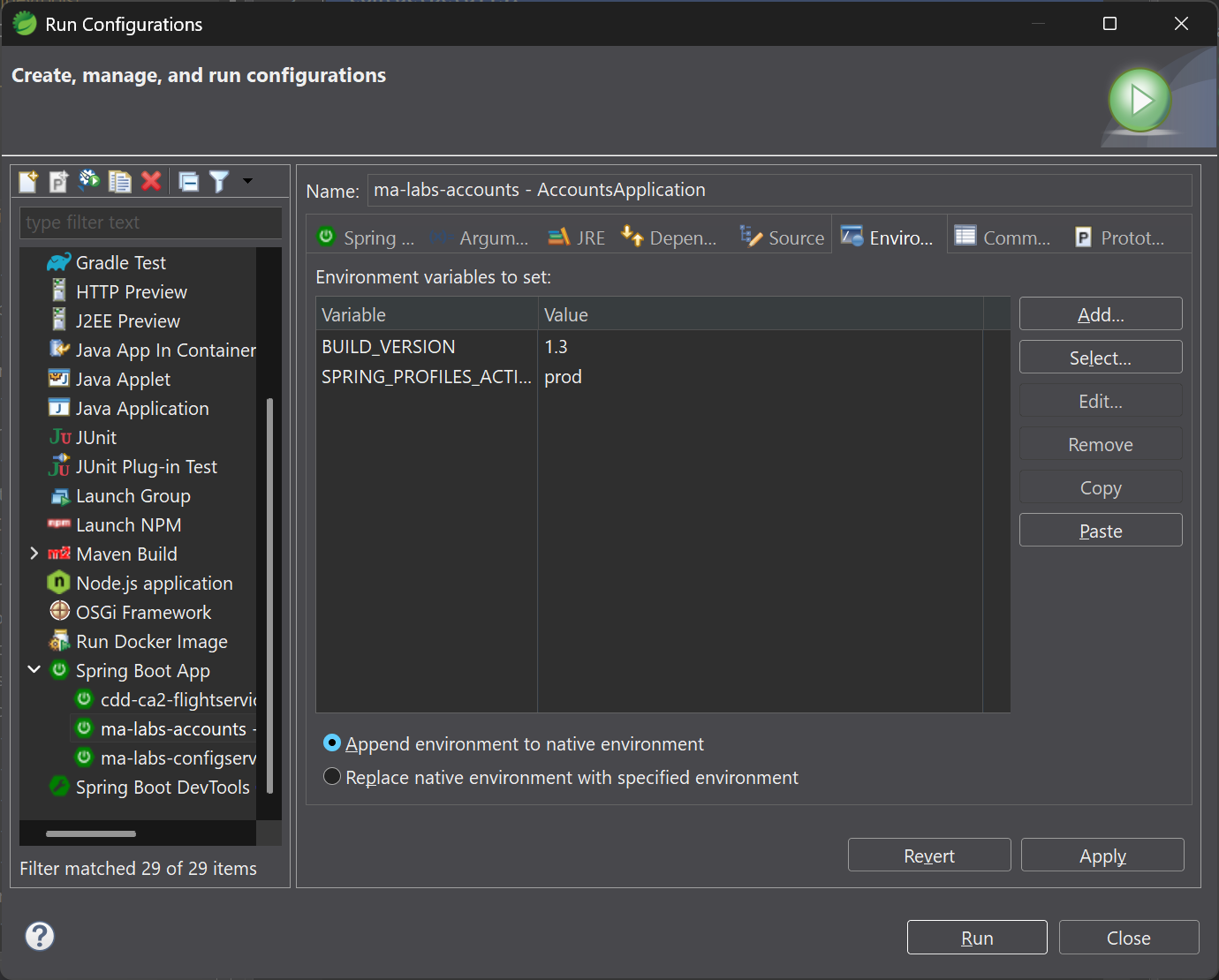 Environment Variables