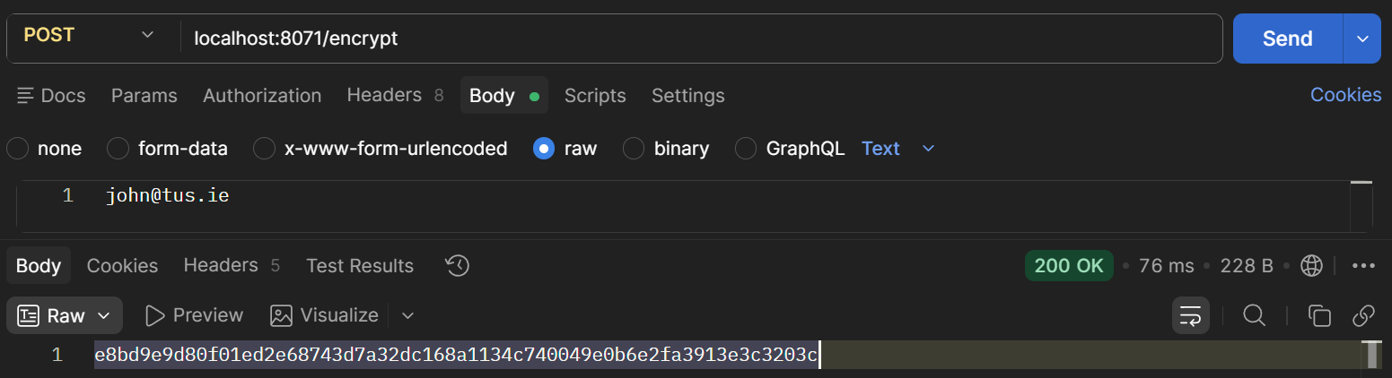 Encrypt endpoint