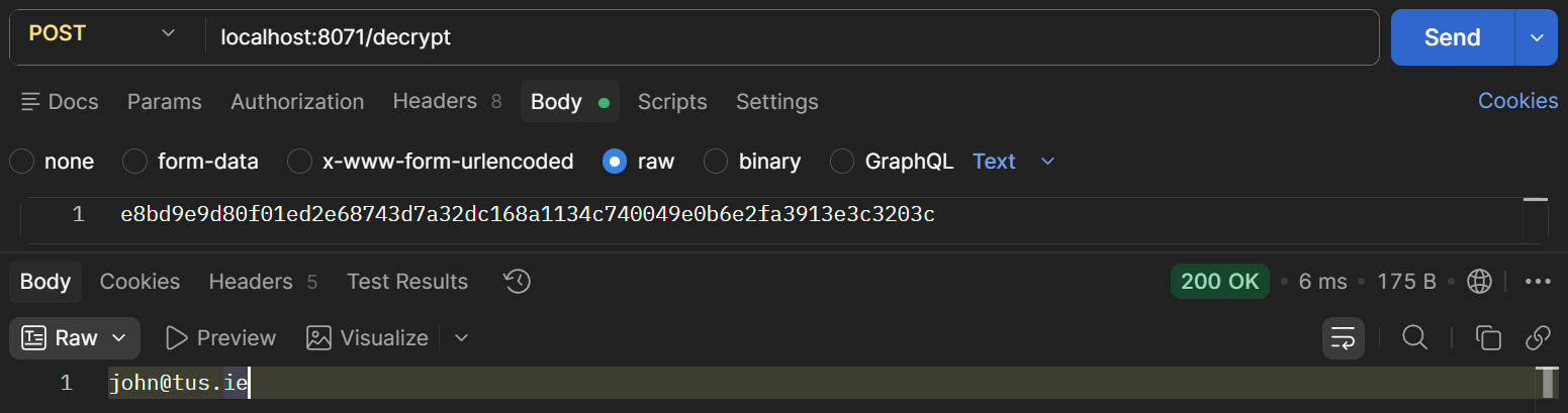Decrypt Endpoint