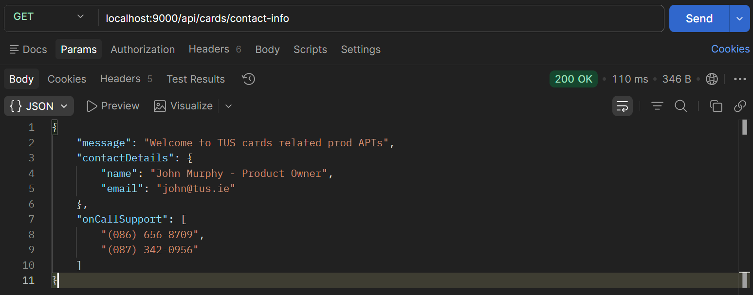 Old Cards Contact Details Values