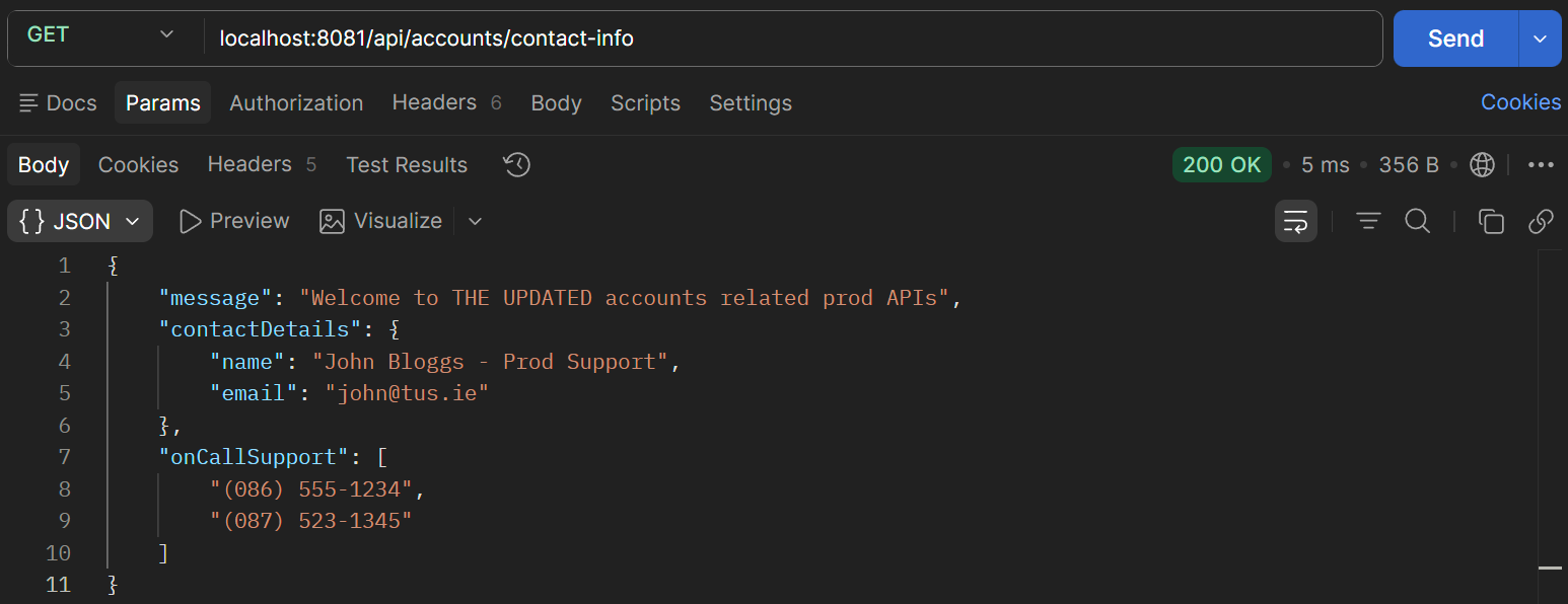 New Accounts Contact Details Values