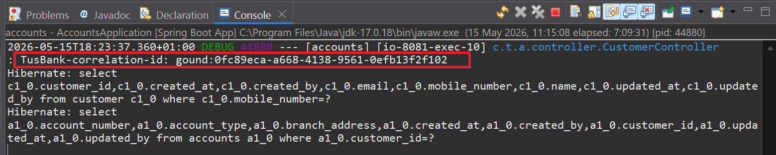 Accounts tusbank-correlation-id
