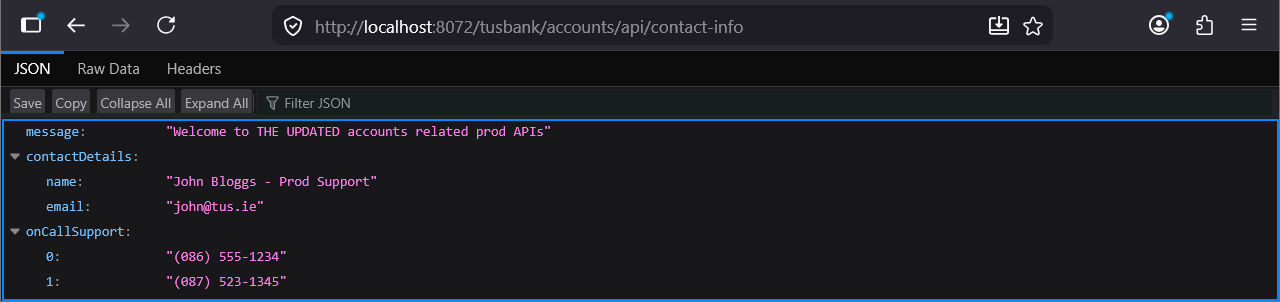 Call Contact Info Endpoint