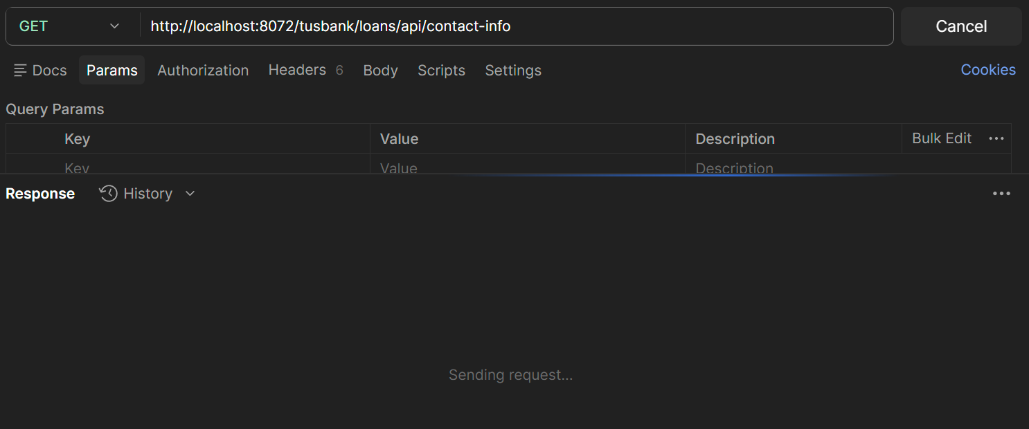 Postman contact info endpoint