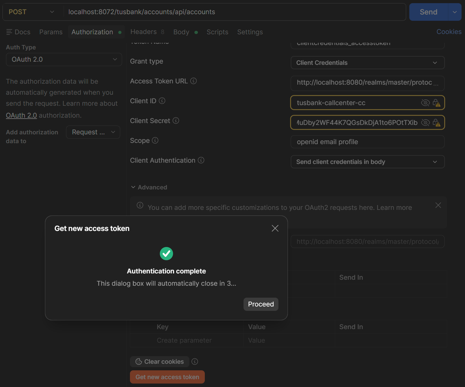 Authentication Complete