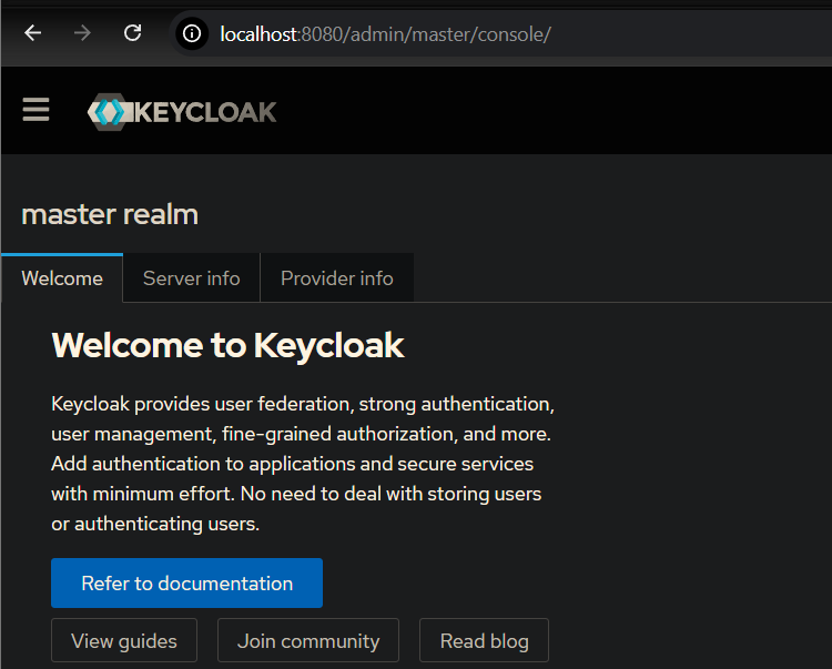 Keycloak Dashboard