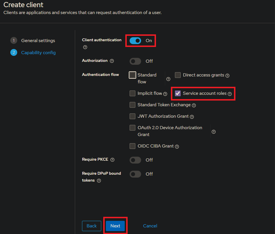 Create Client 1