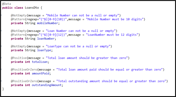 Handling errors in LoansDto